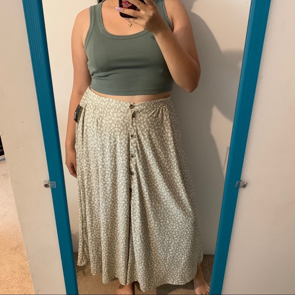Floral maxi skirt